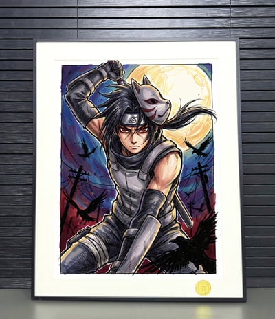 【週邊】H2工作室－火影忍者 暗部鼬 裝飾畫2