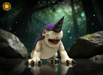 【數碼寶貝】太陽模玩－鑽地獸4