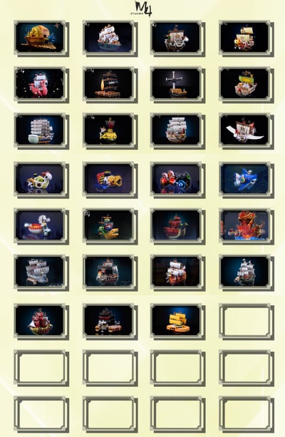 【海賊王】M4工作室-全員船系列 第二十七彈 海上餐廳 巴拉蒂4