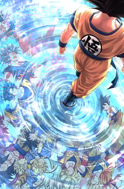 【週邊】H2工作室－七龍珠 水中悟空 裝飾畫3