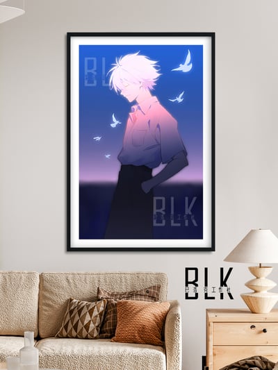 【週邊】巴洛克－新世紀福音戰士 和平鴿渚薰 裝飾畫＆冰箱貼4