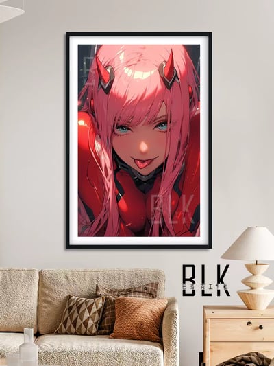 【週邊】巴洛克－DARLING in the FRANXX 紅色零二 裝飾畫 & 冰箱貼5