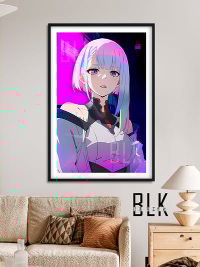 【週邊】巴洛克－賽博龐克：邊緣行者 賽博露西 裝飾畫&冰箱貼4