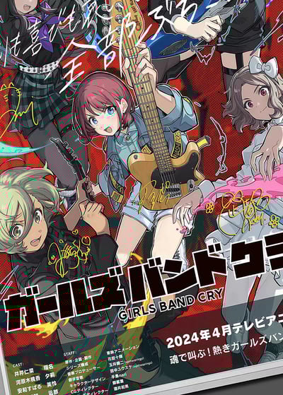 【週邊】千鳥社-哭泣少女樂團河原木桃香井芹仁菜安與昴聲優裝飾畫2