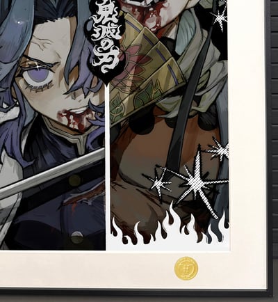 【週邊】H2工作室-蝴蝶忍vs童磨 鬼滅之刃無限城篇小忍蟲柱上弦之貳裝飾畫4