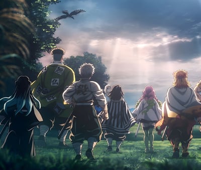 【週邊】H2工作室－鬼滅之刃 背影九柱 裝飾畫3