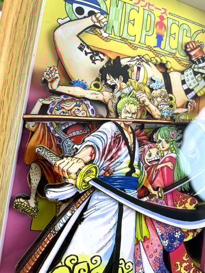 【週邊】萌萌匠-ONE PIECE海賊王草帽團魯夫扉頁大媽大鬍子立體畫4