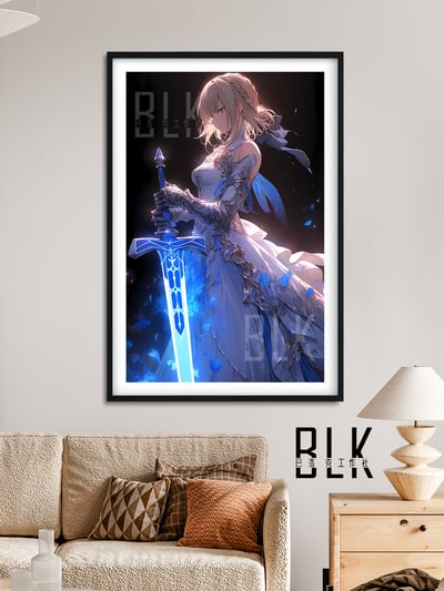【週邊】巴洛克－Fate/stay night 婚紗saber 裝飾畫&冰箱貼4