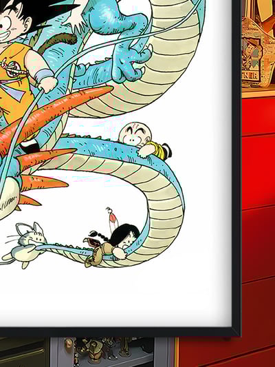 【週邊】巴洛克－七龍珠 騎龍悟空 裝飾畫&冰箱貼3