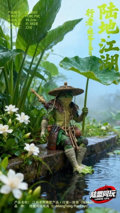 【正版授權】陸盟同玩玩具－江湖系列 行者 蛙客 LP-00017