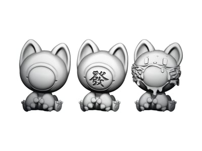 【可愛小物】模咖造物-掌心玩物系列 青銅喵7