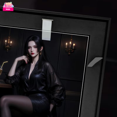 【週邊】阿喵畫社－夜宴 墨紗女帝 裝飾畫3