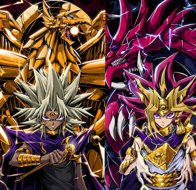 【週邊】H2工作室-三幻神 遊戲王法老王阿圖姆海馬天空龍翼神龍巨神兵裝飾畫4