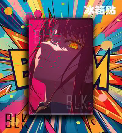 【週邊】巴洛克－鏈鋸人 支配瑪奇瑪 裝飾畫 & 冰箱貼4