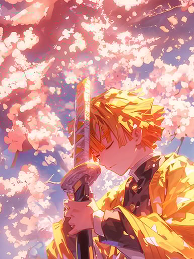 【週邊】巴洛克－鬼滅之刃 我妻善逸 裝飾畫&冰箱貼2