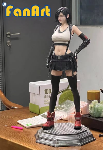 【最終幻想】Fanart-短髮蒂法頭雕2