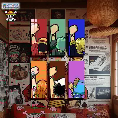 【週邊】阿喵畫社-海賊團經典背影6宮格2