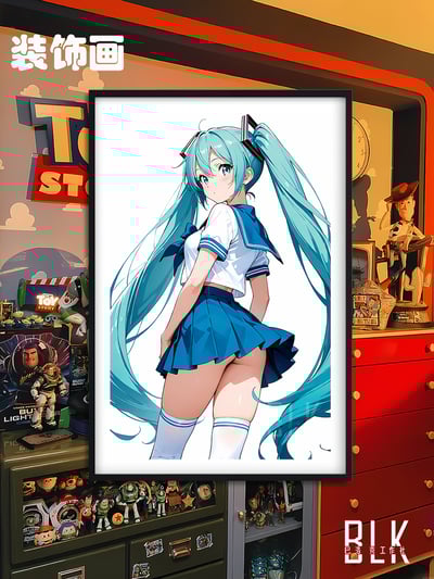 【週邊】巴洛克－水手服初音 裝飾畫 & 冰箱貼1