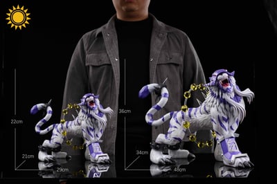 【數碼寶貝】太陽模玩-數碼寶貝四聖獸系列 第一彈 白虎獸3