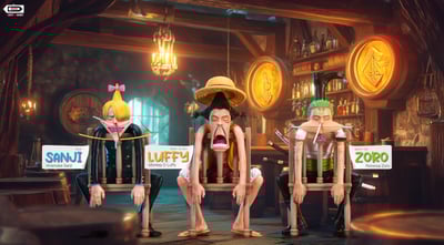 【海賊王】LEFT & RIGHT Studio 左右工作室-名場面系列 第一彈 草帽團坐姿三戰力7