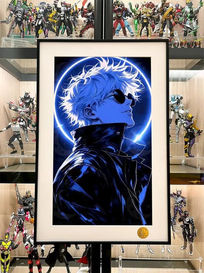 【週邊】星空工作室－咒術迴戰 藍光五條悟 裝飾畫2