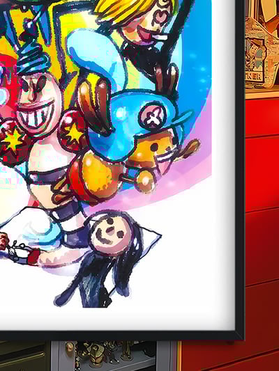 【週邊】巴洛克－海賊王 畫師路飛 裝飾畫 & 冰箱貼4