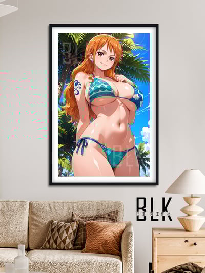 【週邊】巴洛克－泳裝系列 泳裝娜美 泳裝女帝 泳裝春麗 裝飾畫&冰箱貼4