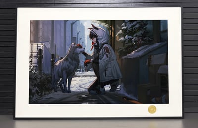 【週邊】H2工作室-德狗 明日方舟德州Arknights裝飾畫2