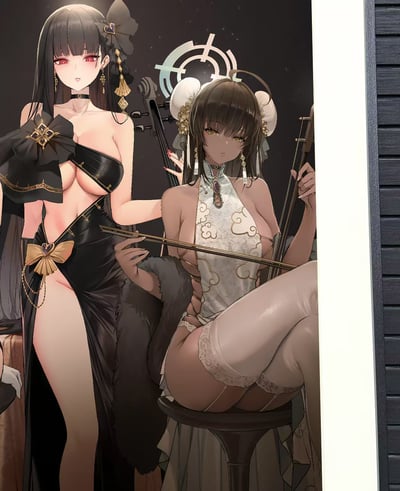 【週邊】H2工作室-禮服碧藍檔案 蔚藍檔案一之瀨明日奈調月莉音花凜裝飾畫5