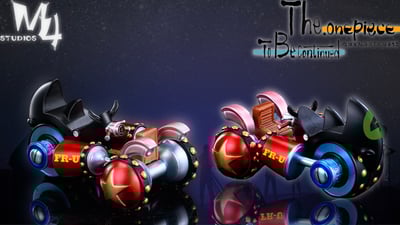 【海賊王】M4工作室-全員船系列 第十五彈 桑尼工具船 犀牛FR-U4號3