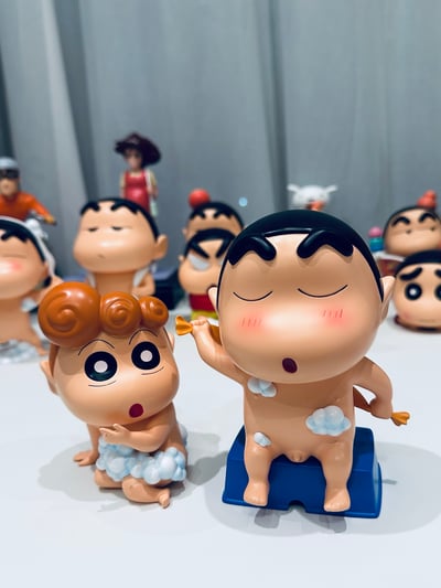 【蠟筆小新】動感光波-洗澡小新&洗澡小葵（海外現貨）6