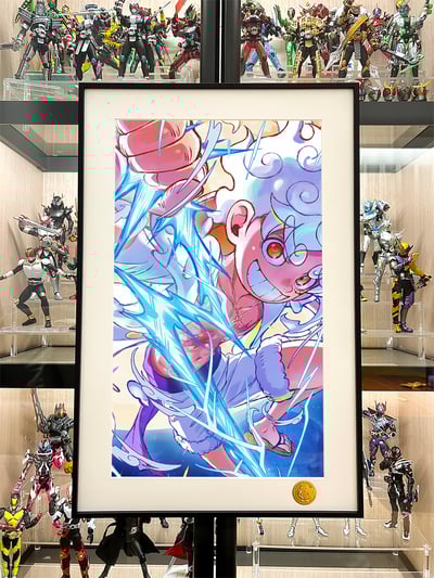 【週邊】星空工作室－海賊王 閃電尼卡 裝飾畫2