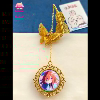 【週邊】阿喵畫社－五等分的花嫁 中野三玖招財書簽3