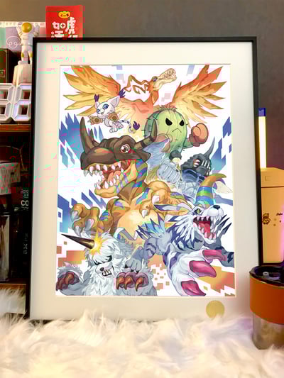 【週邊】星空工作室－數碼寶貝 成熟期 裝飾畫3