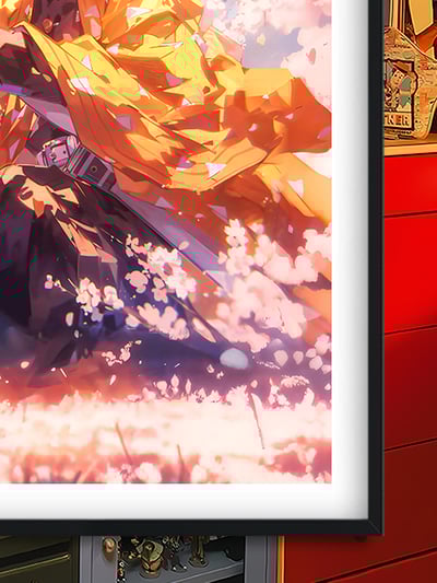 【週邊】巴洛克－鬼滅之刃 我妻善逸 裝飾畫&冰箱貼3