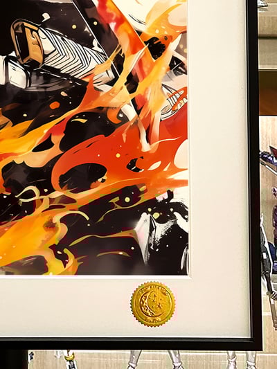 【週邊】星空工作室－鬼滅之刃 水墨炎柱 裝飾畫4