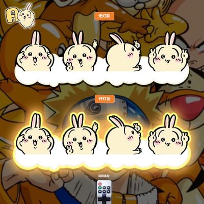 【週邊】阿喵畫社-烏薩奇橫款燈帶畫1