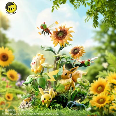 【寶可夢】月影殿-自然系列 伊布 第五彈 伊布皮卡丘場景1