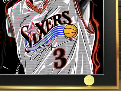 【週邊】H2工作室-阿倫艾佛森 NBA費城76人答案艾佛森Iverson裝飾畫4