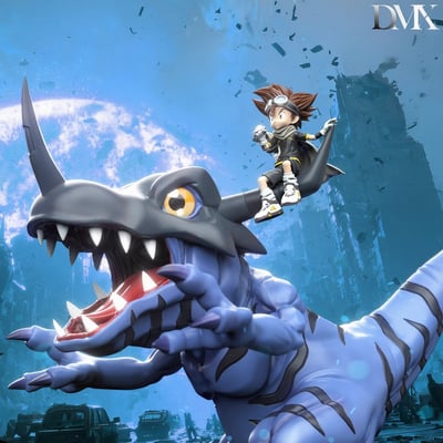 【數碼寶貝】DMX STUDIO-數碼寶貝一代騎姿系列 第四彈 暴龍獸&八神太一8