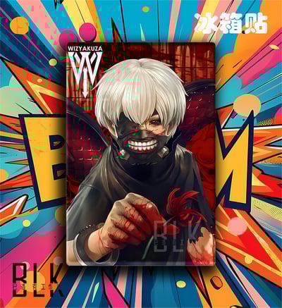 【週邊】巴洛克－東京喰種 彼岸花金木研 裝飾畫&冰箱貼5