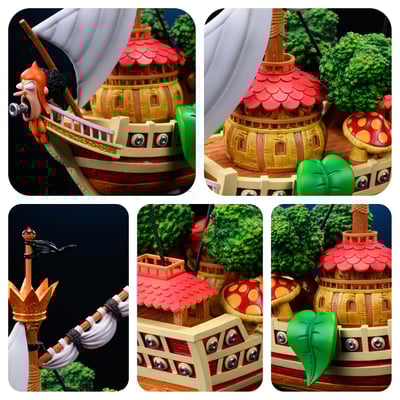 【海賊王】M4工作室－全員船系列 第三十一彈 雷歐海賊船 撒謊蘭度號3