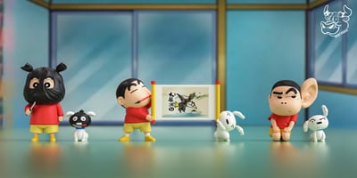 【蠟筆小新】牛子工作室- 大展鴻圖 書法小新4