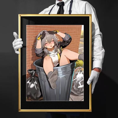 【週邊】千鳥社-崩壞星穹鐵道星Stelle垃圾桶之王午睡毯地毯裝飾畫4