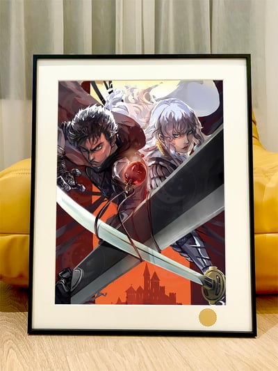 【週邊】星空工作室－烙印勇士 雙刀戰士 裝飾畫1