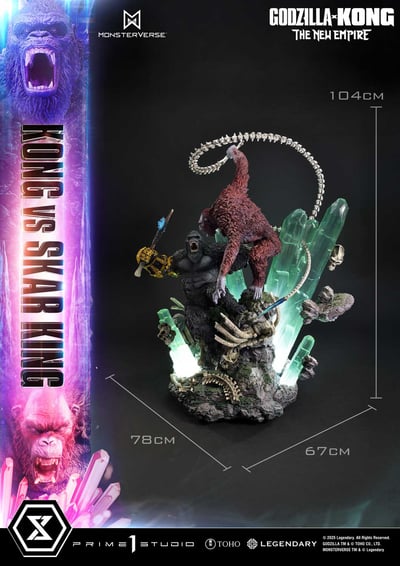 【正版授權】Prime 1 Statue-哥吉拉×金剛 新帝國 金剛 vs 史酷王9