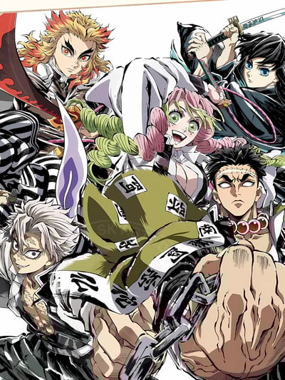 【週邊】星空工作室-九柱集結 鬼滅之刃 無限城篇 炎柱煉獄杏壽郎猗窩座鬼殺隊裝飾畫3