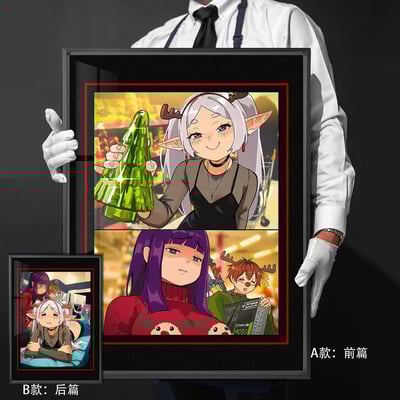 【週邊】千鳥社-葬送的芙莉蓮Frieren聖誕節菲倫肥倫裝飾畫1