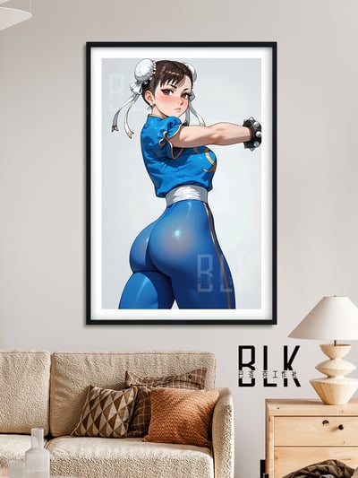 【週邊】巴洛克－快打旋風 透色春麗 裝飾畫 & 冰箱貼5