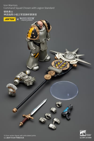 【正版授權】JOYTOY－鋼鐵勇士 神選指揮小組 軍團旗幟 掌旗官10